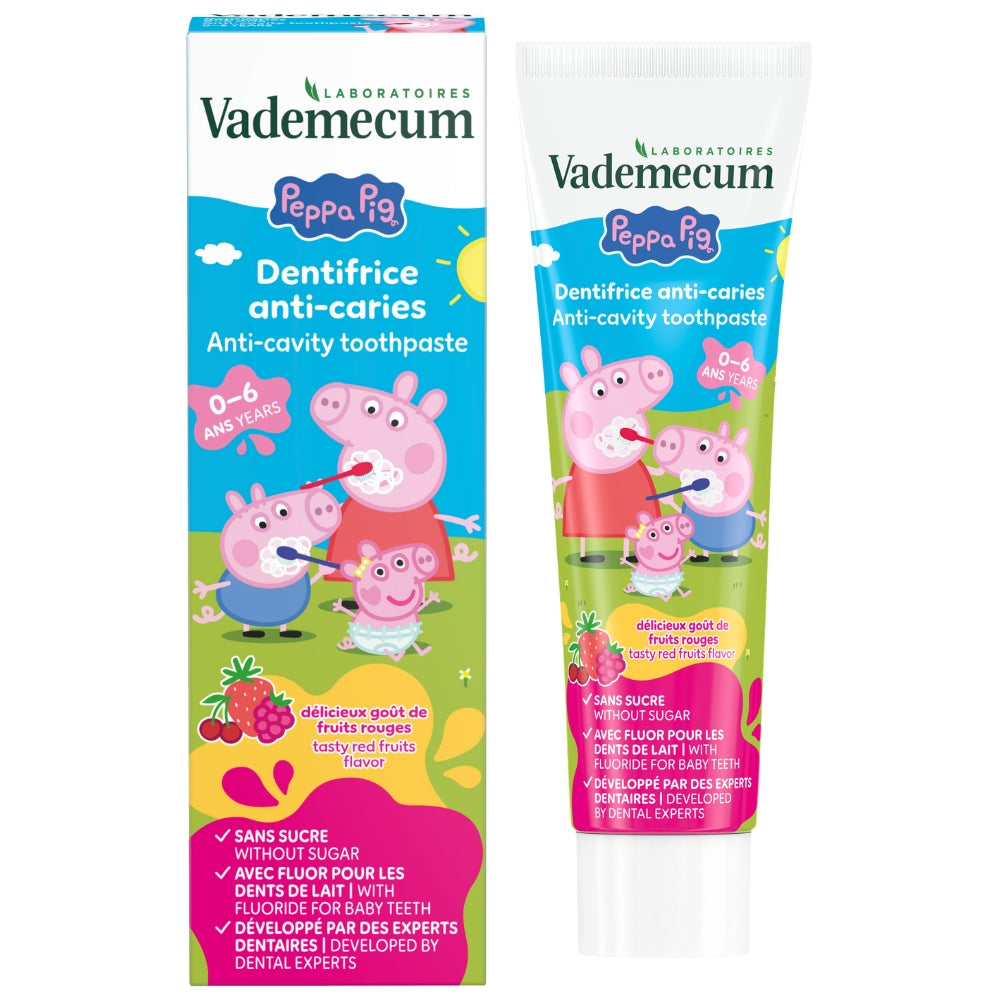 Vademecum x Peppa Pig Anti-Cavity Toothpaste 0–6 years